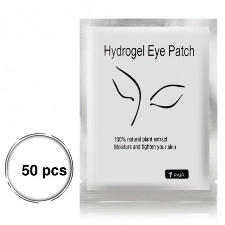 50 pcs Patch lucidi con Hydrogel per l'isolamento delle ciglia