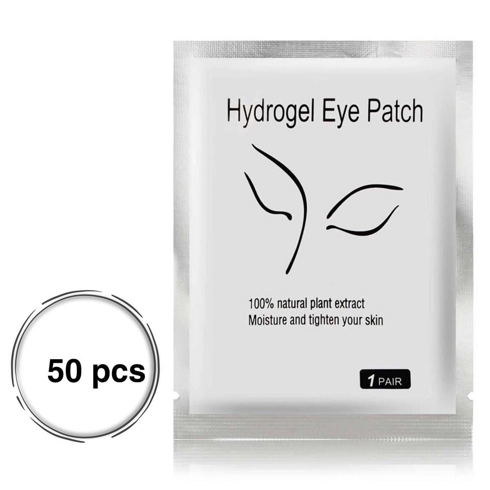 50 pcs Patch lucidi con Hydrogel per l'isolamento delle ciglia