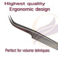 Pinzette no.7 Curved Tweezer Shahbaz & Sons, Precisione Eccellente, Per extension ciglia volume