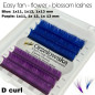 0.07 Ciglia Easy Fan, Volume, Blossom Flower - Blu e Viola