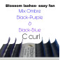 Ombre - Blue & Purple 11-13, Blossom easy fan, various curls Ombre - Blue & Purple 11-13, Blossom easy fan, various curls