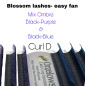 Ombre - Blue & Purple 11-13, Blossom easy fan, various curls Ombre - Blue & Purple 11-13, Blossom easy fan, various curls