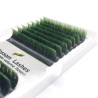 Ombre Green, Blossom easy fan, various curls