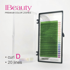 D 0.10 dark green - Eyelash extension iBeauty