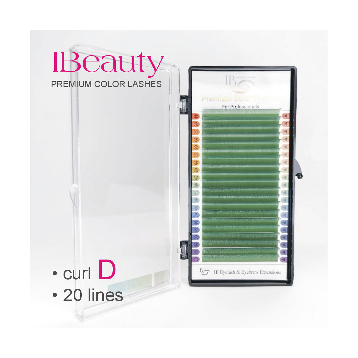 D 0.10 emerald - Eyelash extension iBeauty D 0.10 emerald - Eyelash extension iBeauty