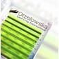 CC 0.07 Mix 7-14 mm, Neon Verde, Extension ciglia finte colorate, 8 linee,  Orzelowska
