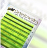 CC 0.07 Mix 7-14 mm, Neon Verde, Extension ciglia finte colorate, 8 linee, Orzelowska