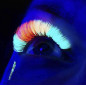 CC 0.07 Mix 7-14 mm Color Lashes, Neon Green, eyelash extensions, tray with 8 lines ,  Orzelowska