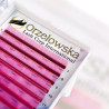 CC 0.07 Color Lashes, Hot Pink, eyelash extensions, tray with 8 lines, Orzelowska