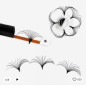 0.07 Easy Fan lashes, Volum, Blossom flower - Verde 0.07 Easy Fan lashes, Volum, Blossom flower - Verde