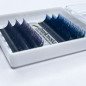 Ombre - Blue & Purple 11-13, Blossom easy fan, various curls Ombre - Blue & Purple 11-13, Blossom easy fan, various curls