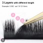 Ombre Green, Blossom easy fan, various curls