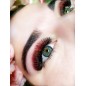 Extension ciglia Ombre Blossom, nero-rosso, 0.07, per volume