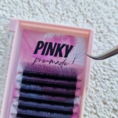 5D Curl L 0.07 ,,W,, PINKY premade - eyeliner effect of eyelash extensions