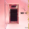 5D W Curbura D PINKY premade - extensii gene gata facute, volum rapid