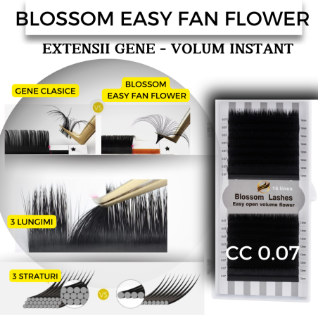 0.07-0.05 CC Easy fan flower - Blossom Extension ciglia volume