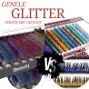 Gene cu sclipici mix culori iBeauty, Premium Glitter, 0.15mm