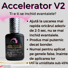 Accelerator V2 to speed glue drying 1-3 sec