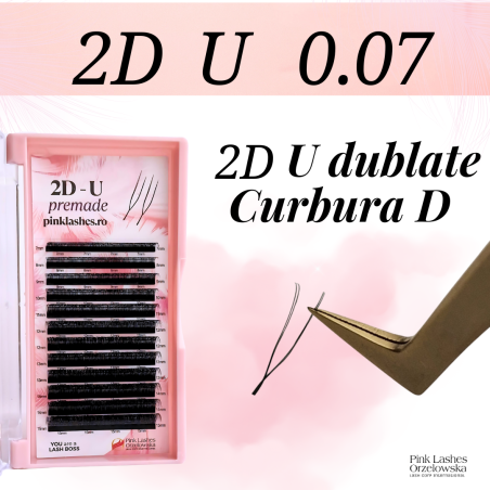2D U premade eyelashes