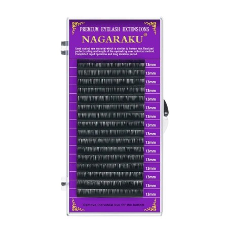 8mm 0.05 D Nagaraku ORIGINAL Mink Individual Eyelash Super Soft